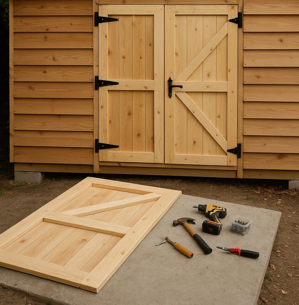 Near East Sheds, How to build a shed door, Cipro Contractors, Tuff Sheds